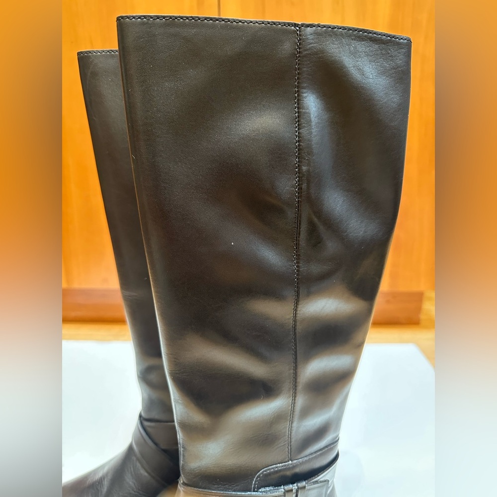 NWOT Cole Haan Knee-High Boots w/ Classic Ankle Strap Detail - Picture 12 of 12